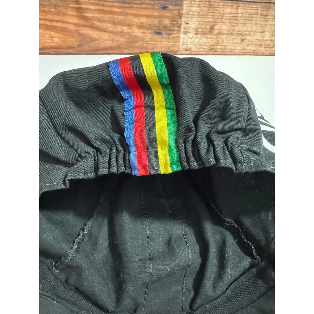 Vintage Eddy Merckx Belgium Black Cycling Cap